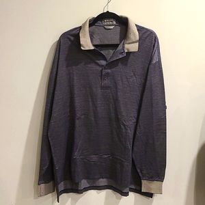 Descents 100% Egyptian cotton collared long sleeve